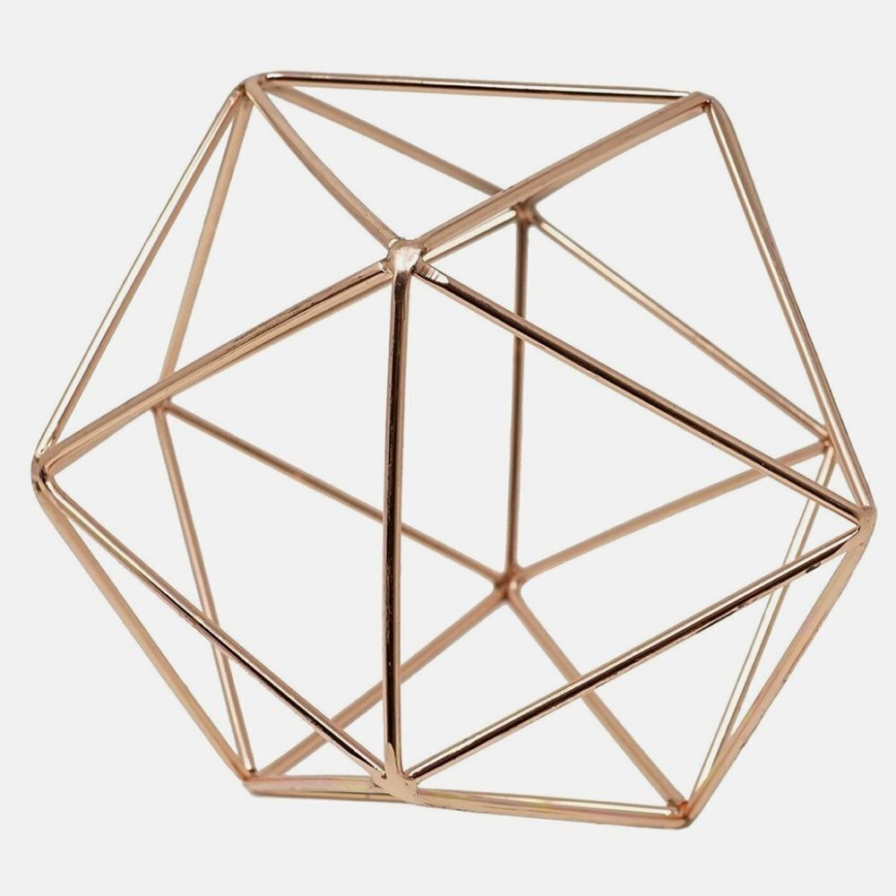 Oversized Geometric Rose Gold Home Decor
